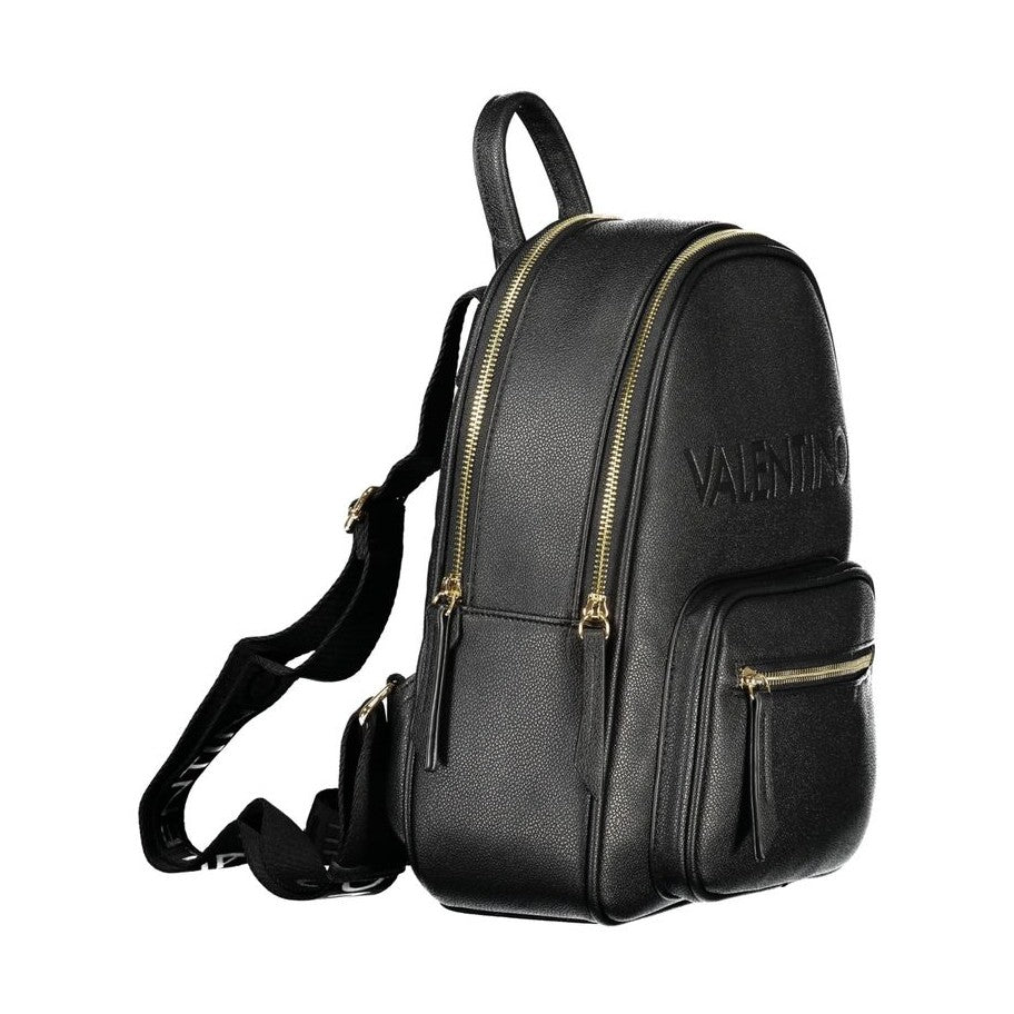 Valentino Black Polyurethane Women's Backpack