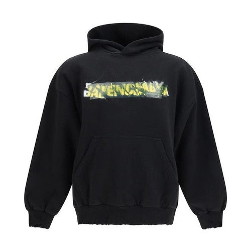Balenciaga Black Cotton Sweatshirt
