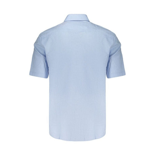 Hugo Boss Azzurro Cotton Men Shirt