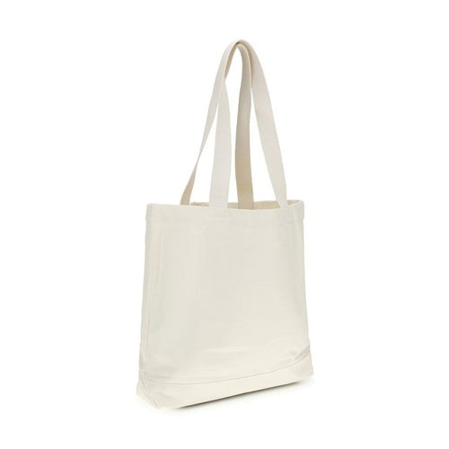 Maison Kitsuné Beige Cotton Handbag