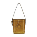 Versace Brown Calf Leather Bos Taurus Backet Bag