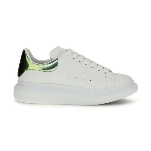 Alexander McQueen White Calf Leather Bos Taurus Platform Sneakers
