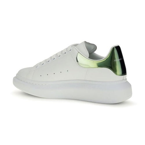 Alexander McQueen White Calf Leather Bos Taurus Platform Sneakers
