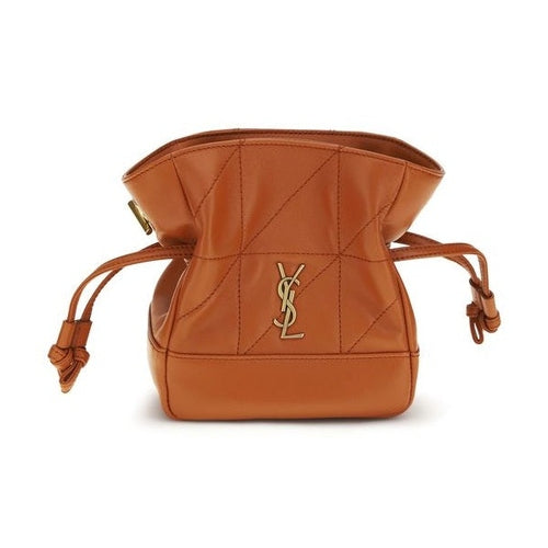 Saint Laurent Orange Lamb Ovis Aries Aries Clutch Bag