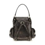 Miu Miu Brown Calf Leather Bos Taurus Backpack