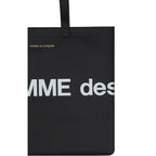 Comme Des Garçons Black Calf Leather Bos Taurus Shoulder Bag