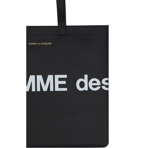 Comme Des Garçons Black Calf Leather Bos Taurus Shoulder Bag