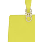Ferragamo Bicolor Calf Leather Bos Taurus Clutch Bag