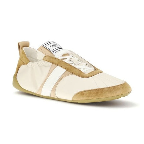 Chloé Beige Goatskin Athletic Sneakers