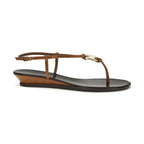 Giuseppe Zanotti Brown Calf Leather Bos Taurus Wedge Sandals