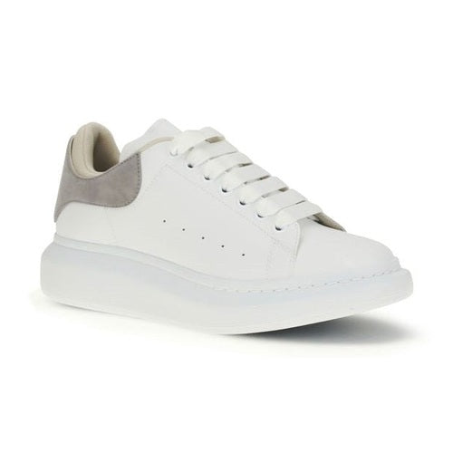 Alexander McQueen White Calf Leather Bos Taurus Chunky Sneakers