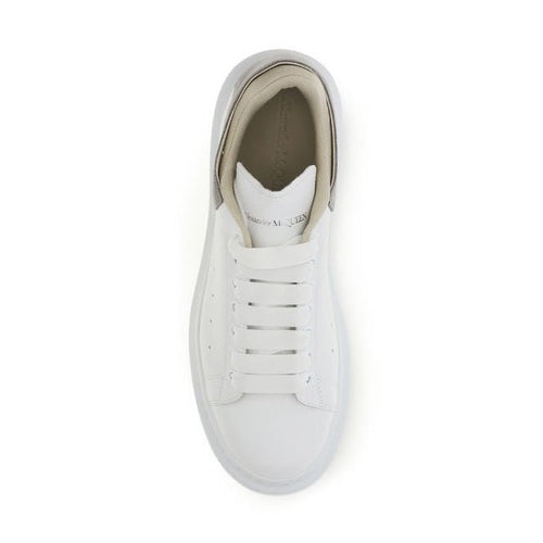 Alexander McQueen White Calf Leather Bos Taurus Chunky Sneakers