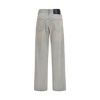 Haikure Blue Cotton Relaxed Fit Jeans