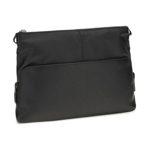 Maison Margiela Black Calf Leather Bos Taurus Clutch Bag