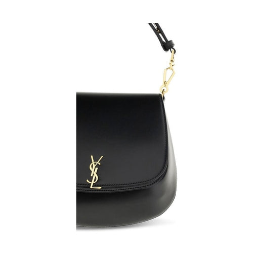 Saint Laurent Black Calf Leather Bos Taurus Handbag