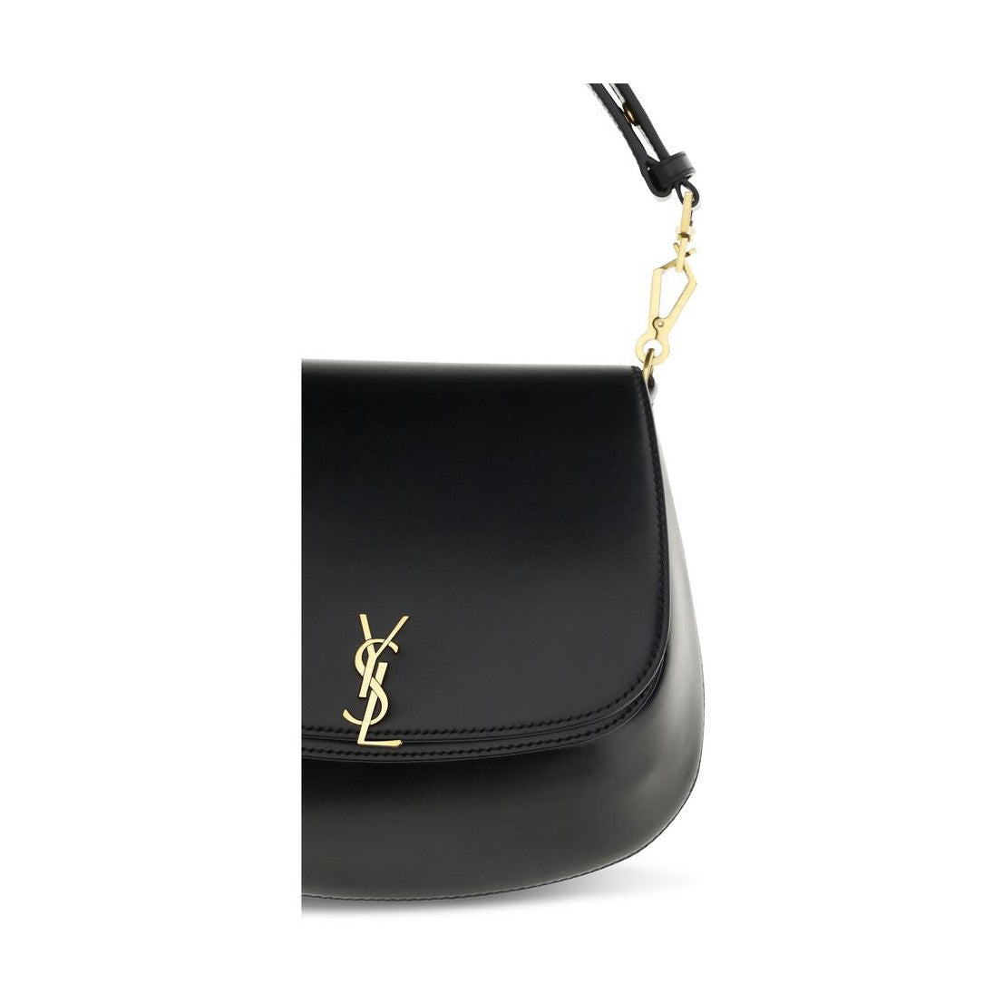 Saint Laurent Black Calf Leather Bos Taurus Handbag