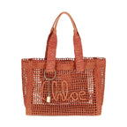 Chloé Multicolor Raffia Shoulder Bag
