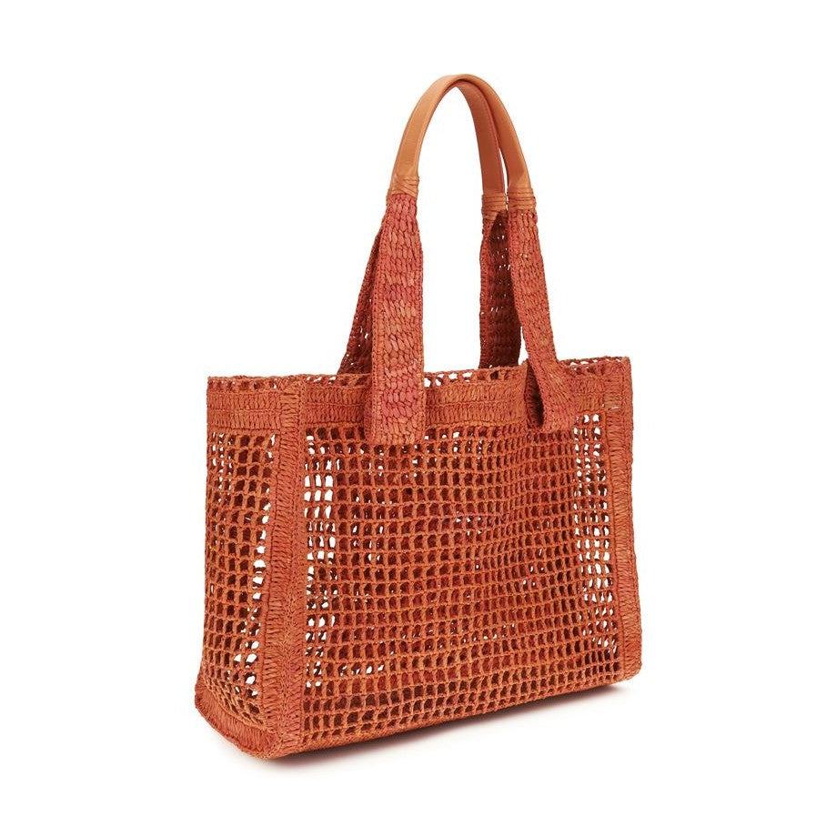 Chloé Multicolor Raffia Shoulder Bag