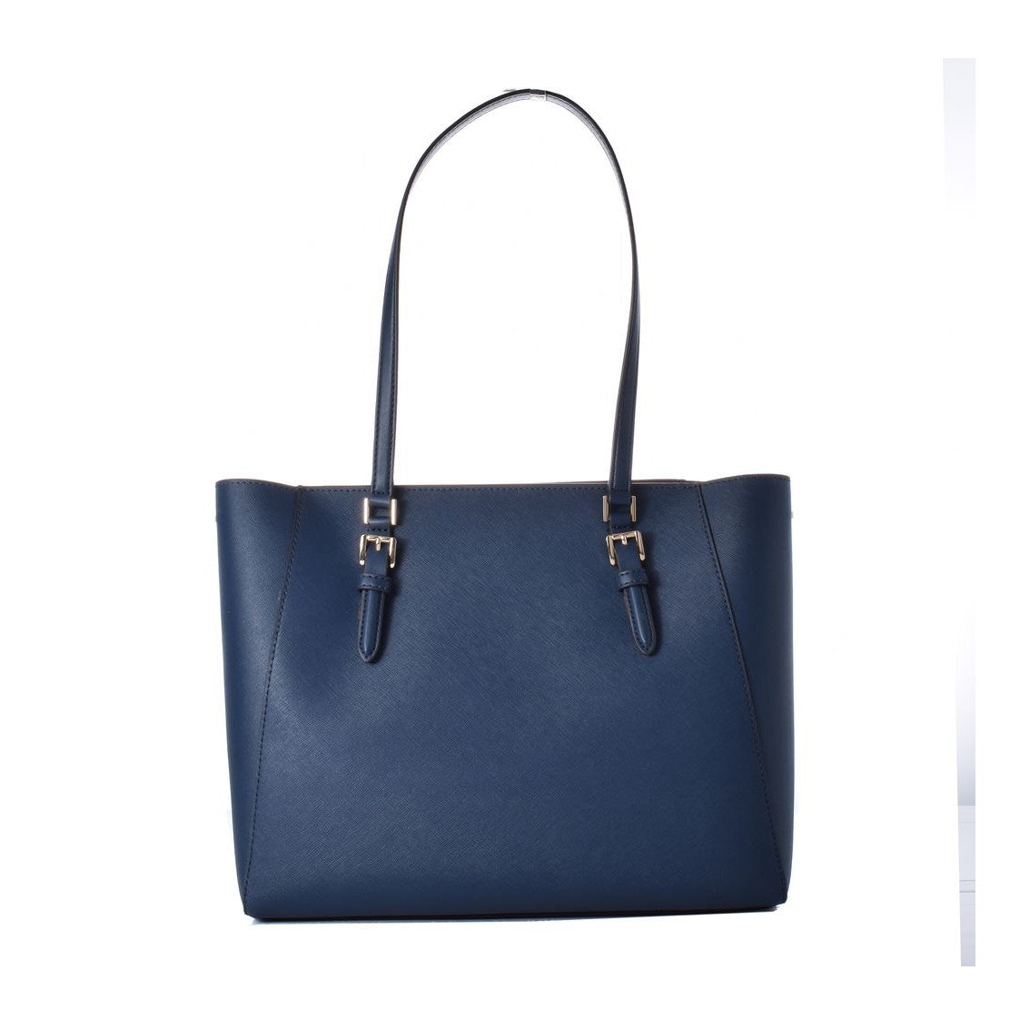 Michael Kors Blue Leather Tote Bag