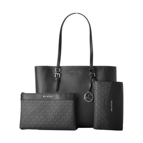 Michael Kors Black Leather Tote Bag