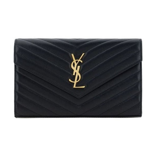 Saint Laurent Black Calf Leather Bos Taurus Shoulder Bag
