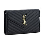 Saint Laurent Black Calf Leather Bos Taurus Shoulder Bag