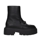 Jimmy Choo Black Leather Ankle Boots