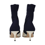 Jimmy Choo Blue Fabric Ankle Boots