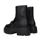 Jimmy Choo Black Leather Ankle Boots