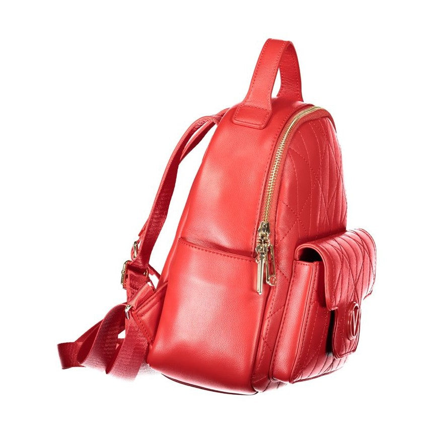 Valentino Red Polyethylene Backpack