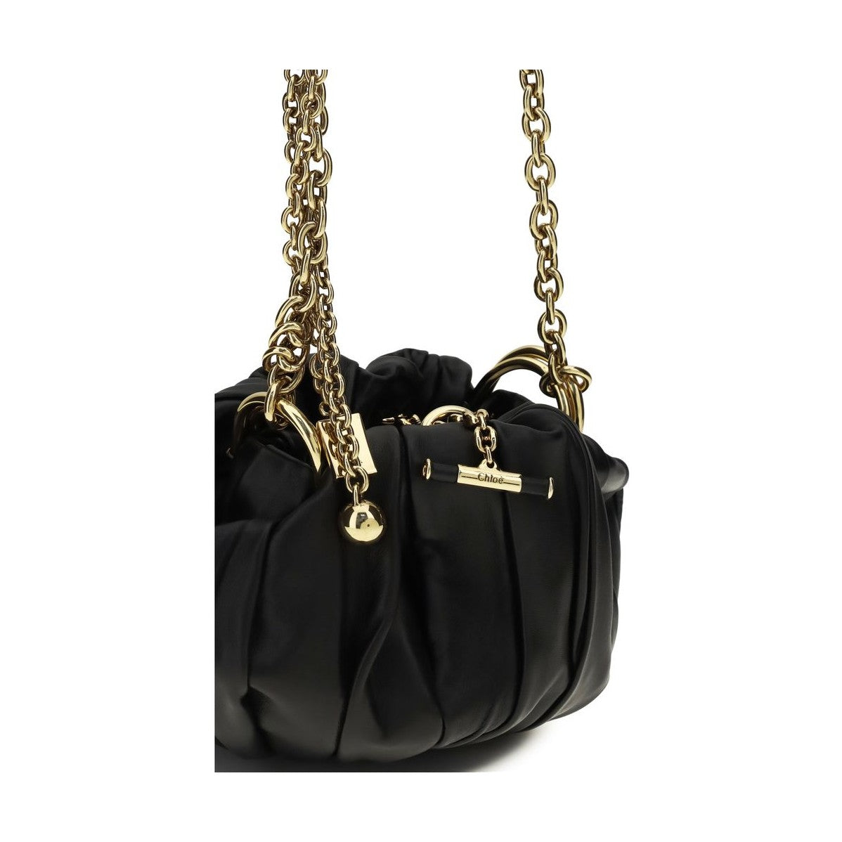 Chloé Black Lamb Ovis Aries Aries Shoulder Bag