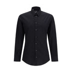Dolce & Gabbana Black Cotton Dress Shirt