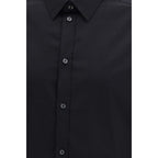 Dolce & Gabbana Black Cotton Dress Shirt