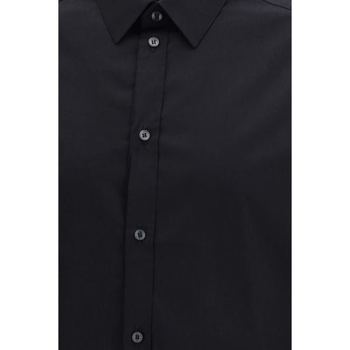 Dolce & Gabbana Black Cotton Dress Shirt