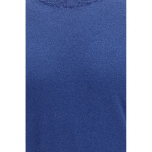 Brunello Cucinelli Blue Cotton T-Shirt