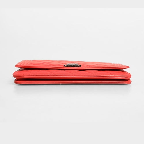 Chanel Boy Wallet on Chain Red Lambskin
