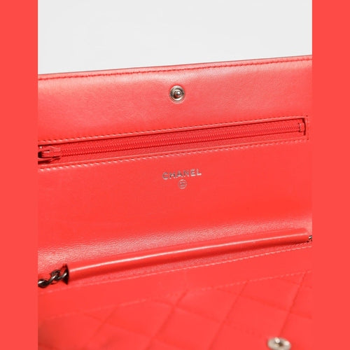 Chanel Boy Wallet on Chain Red Lambskin