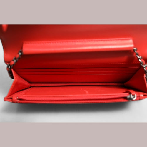 Chanel Boy Wallet on Chain Red Lambskin