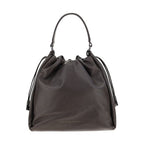 Brunello Cucinelli Brown Calf Leather Bos Taurus Shoulder Bag