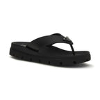 Prada Brown Calf Leather Bos Taurus Flat Sandals