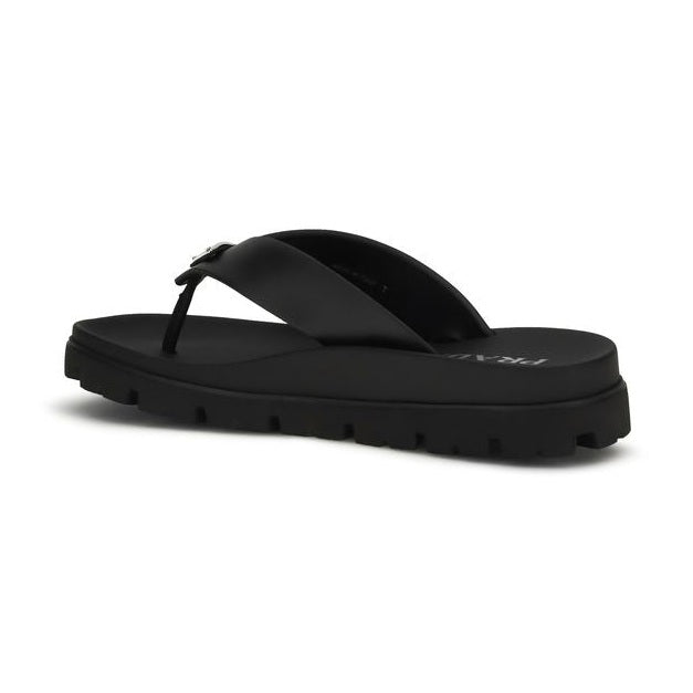 Prada Brown Calf Leather Bos Taurus Flat Sandals