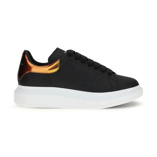 Alexander McQueen Black Calf Leather Bos Taurus Platform Sneakers