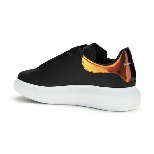 Alexander McQueen Black Calf Leather Bos Taurus Platform Sneakers