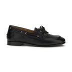 Bally Black Buffalo Leather Slip-On Loafers