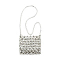 Self-Portrait Silver Polyester Shoulder Bag