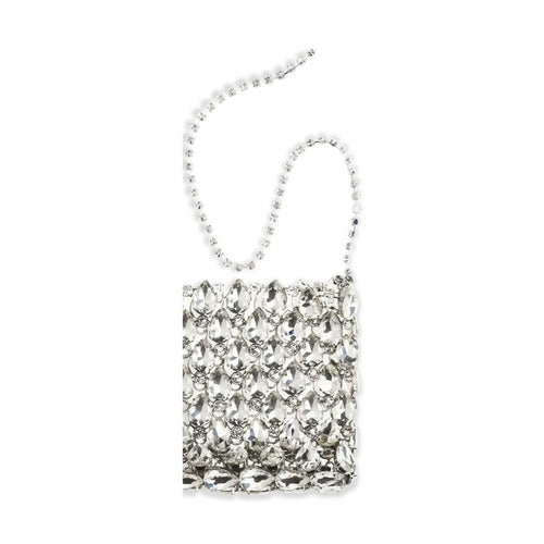 Self-Portrait Silver Polyester Shoulder Bag