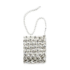 Self-Portrait Silver Polyester Shoulder Bag