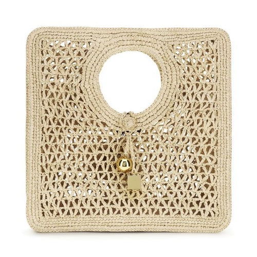 Jacquemus Beige Raffia Handbag
