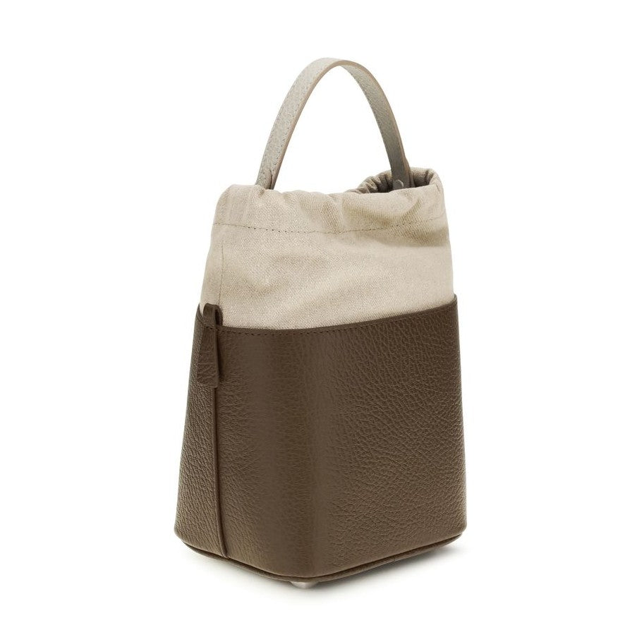 Maison Margiela Brown Calf Leather Bos Taurus Backet Bag
