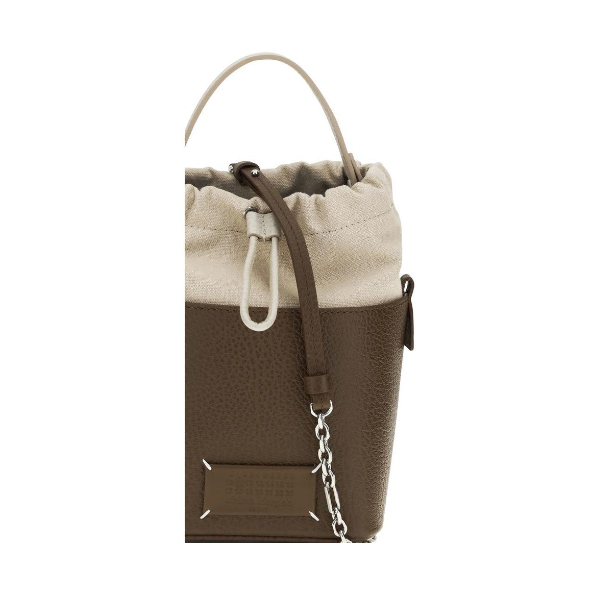 Maison Margiela Brown Calf Leather Bos Taurus Backet Bag